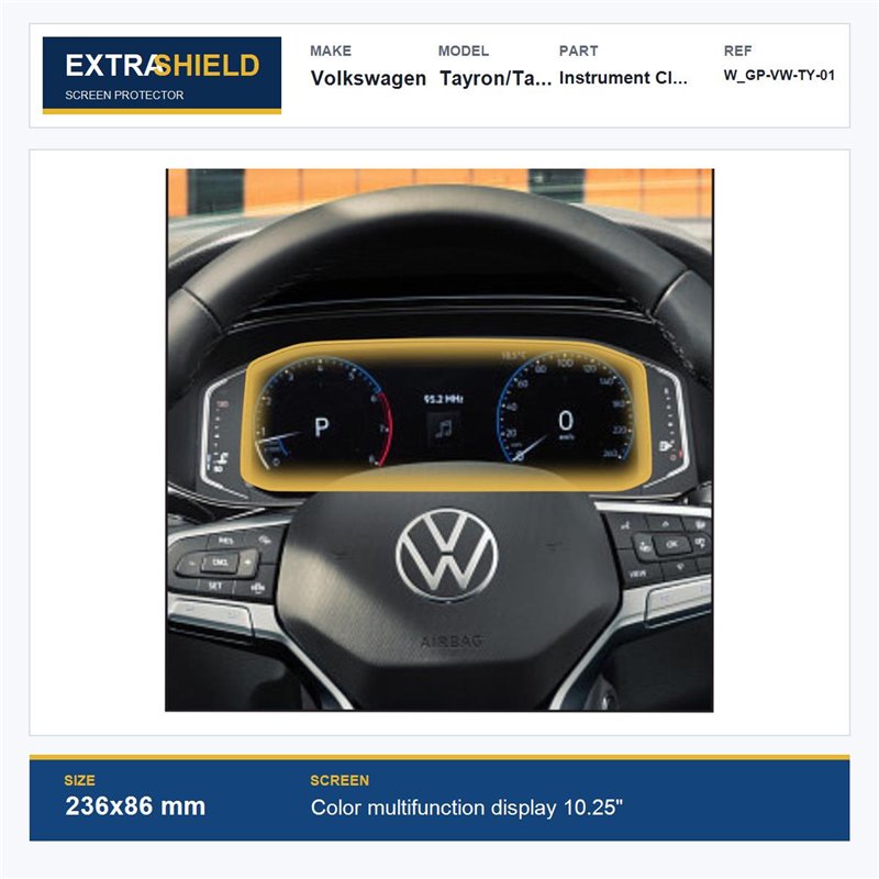 Volkswagen Tayron/Tayron X Instrument Cluster ExtraShield Screen Protector