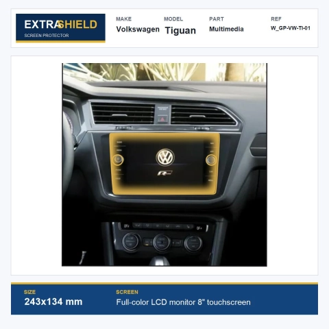 Volkswagen Tiguan Multimedia ExtraShield Screen Protector