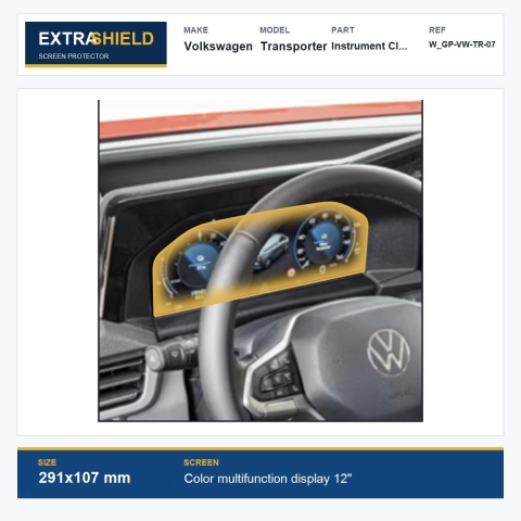 Volkswagen Transporter Instrument Cluster ExtraShield Screen Protector