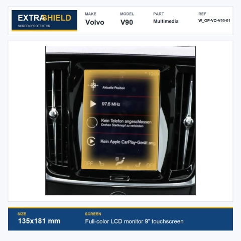 Volvo V90 Multimedia ExtraShield Screen Protector