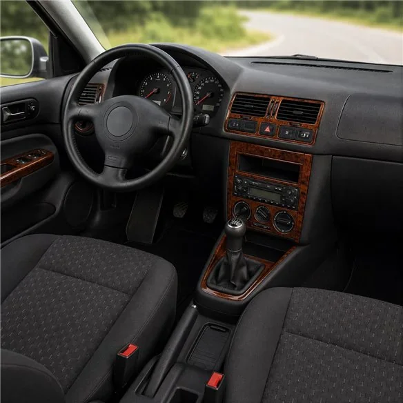 Volkswagen Bora 1998-2008 3D dashboard sierlijstset, 19 delen