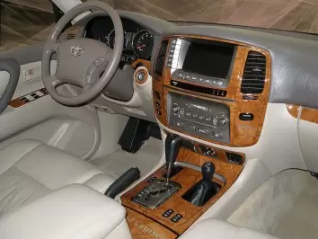 Toyota Land Cruiser 100 2003-2007 Avec NAVI, Boîte automatique BD Kit la décoration du tableau de bord - 1 - habillage decor de 