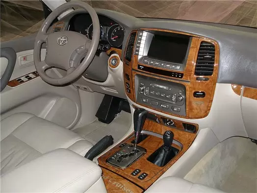 Toyota Land Cruiser 100 2003-2007 With NAVI. Automatic Gear BD  innenausstattung armaturendekor cockpit dekor