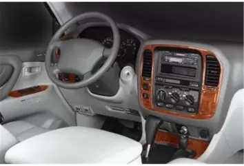 Toyota Landcruiser 05.98 - 12.03 3D Inleg dashboard Interieurset aansluitend en pasgemaakt op he 16 -Teile
