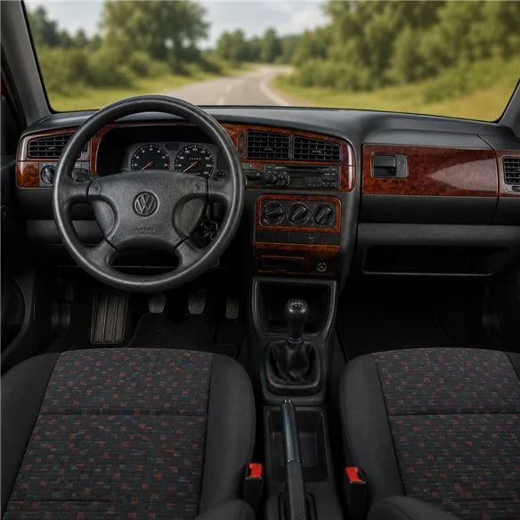 Volkswagen Golf III 1991-1995 kit décor tableau de bord 3D, 20 pièces