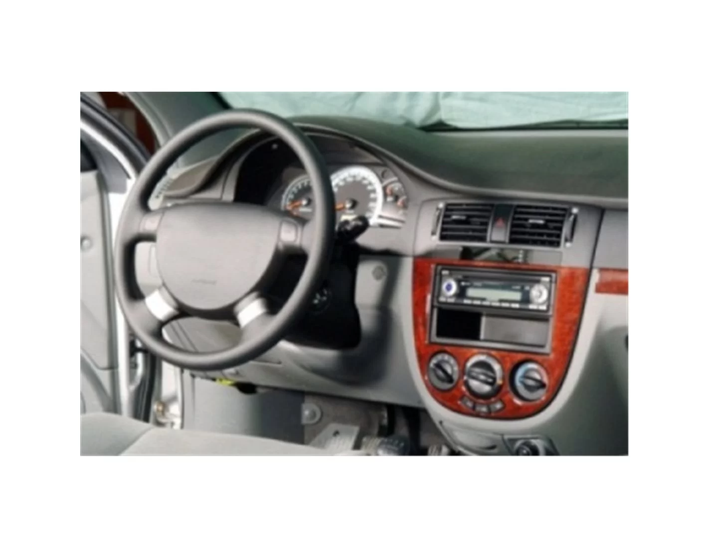 Chevrolet Lacetti Sedan 03.2004 3D Decor de carlinga su interior del coche 15-Partes