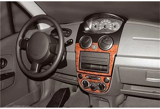 Chevrolet Matiz-Spark 02.2005 3M 3D Interior Dashboard Trim Kit Dash Trim Dekor 3-Parts