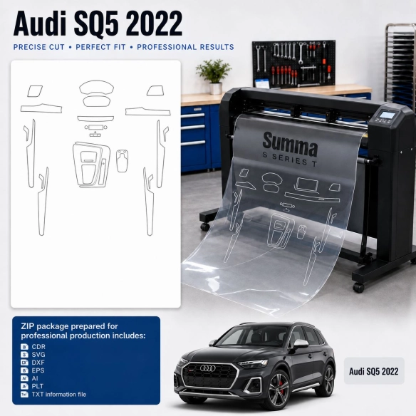 Dima di taglio interni Audi Sq5 2022 per PPF e wrapping