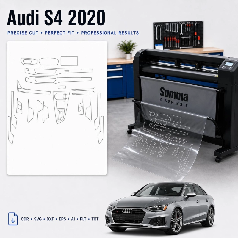 Dima di taglio interni Audi S4 2020 per PPF e wrapping