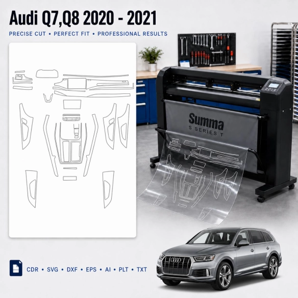 Dima di taglio interni Audi Q7q8 2020 2021 per PPF e wrapping