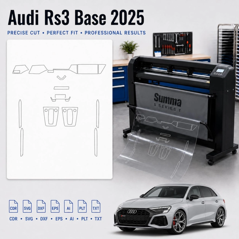 Audi Rs3 Base 2025 Innenraum PPF- & Folien-Schneidevorlage