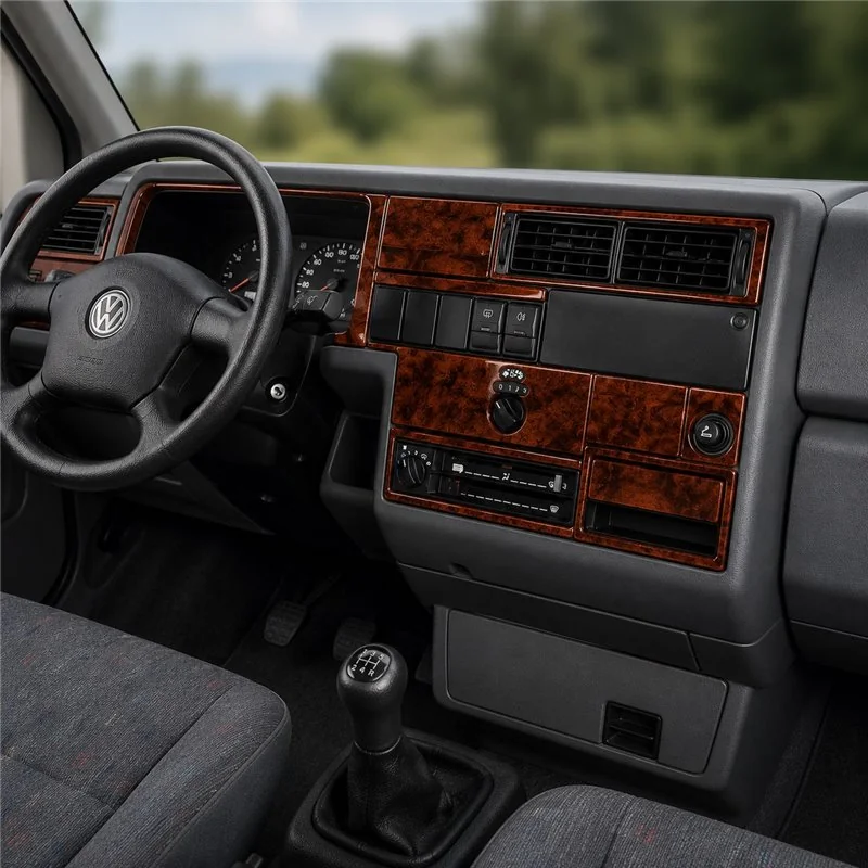 Volkswagen Transporter T4 1990-1995 3D dashboard trim kit, 27 parts