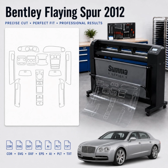 Dima di taglio interni Bentley Flaying Spur 2012 per PPF e wrapping