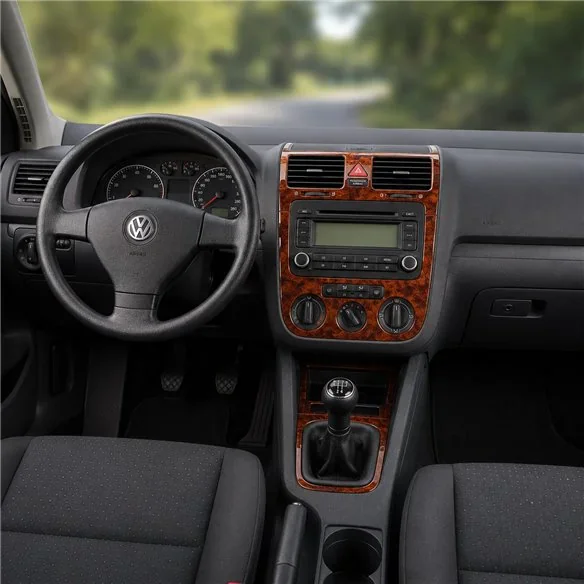 Volkswagen Golf V Jetta 2003-2008 3D Armaturenbrett-Dekor-Set, 3 Teile