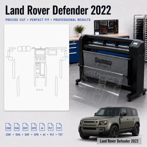 Dima di taglio interni Land Rover Defender 2022 per PPF e wrapping