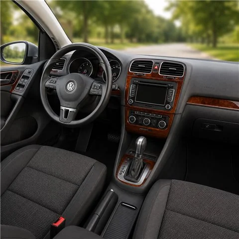 Volkswagen Golf V Jetta 2003-2008 kit décor tableau de bord 3D, 16 pièces