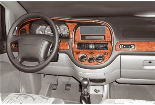 Chevrolet Rezzo - Tacuma 04.2002 3D Inleg dashboard Interieurset aansluitend en pasgemaakt op he 11 -Teile