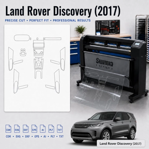 Gabarit de découpe intérieur Land Rover Discovery 2017 pour PPF et covering