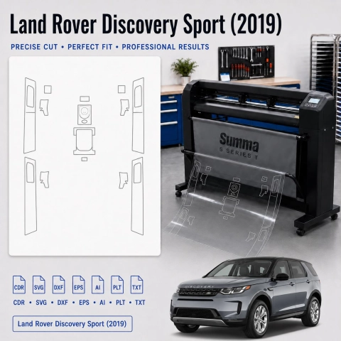 Gabarit de découpe intérieur Land Rover Discovery Sport 2019 pour PPF et covering