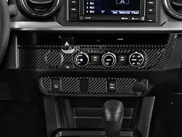 Toyota Tacoma 2016-2020 3D Decor de carlinga su interior del coche 44-Partes