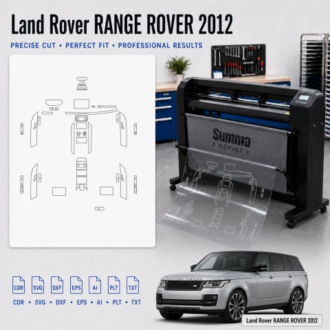 Land Rover Range Rover 2012 interieur PPF- en wrap-sjabloon