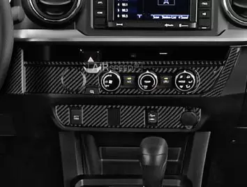 Toyota Tacoma 2016-2020 3D Decor de carlinga su interior del coche 78-Partes