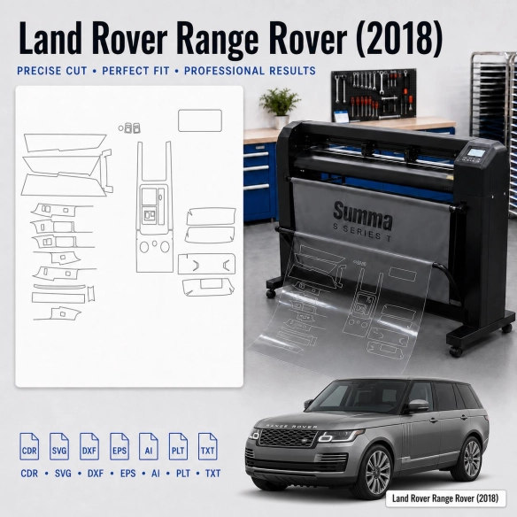 Gabarit de découpe intérieur Land Rover Range Rover 2018 pour PPF et covering