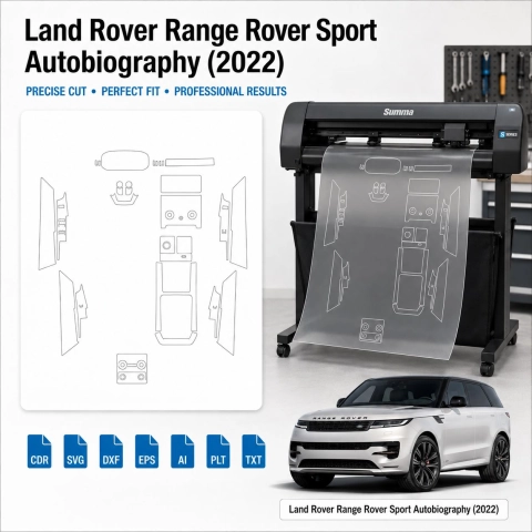 Dima di taglio interni Land Rover Range Rover Sport Autobiography 2022 per PPF e wrapping