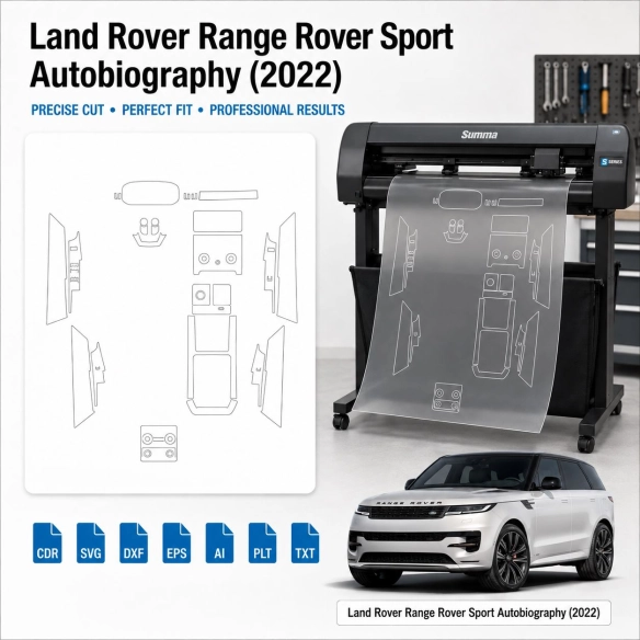 Plantilla de corte interior Land Rover Range Rover Sport Autobiography 2022 para PPF y vinilo