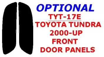 Toyota Tundra 2000-2002 Front Door panels, 2 Parts set Decor de carlinga su interior