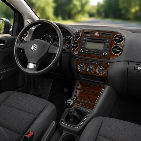 Volkswagen Golf V Plus 2004+ 3D dashboard trim kit, 16 parts