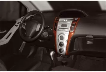 Toyota Yaris 12.05-12.09 3M 3D Interior Dashboard Trim Kit Dash Trim Dekor 2-Parts