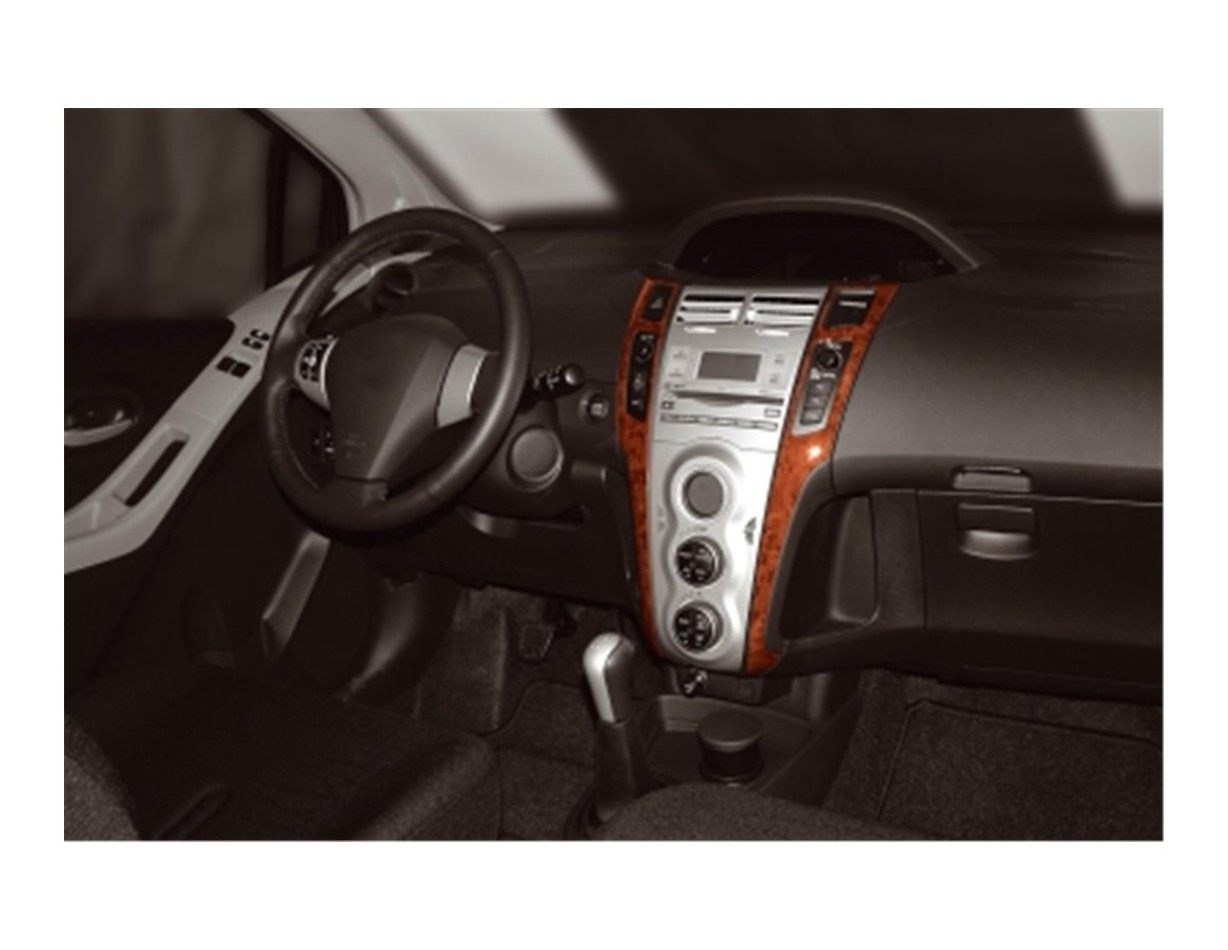 Toyota Yaris 12.05-12.09 3M 3D Interior Dashboard Trim Kit Dash Trim Dekor 2-Parts