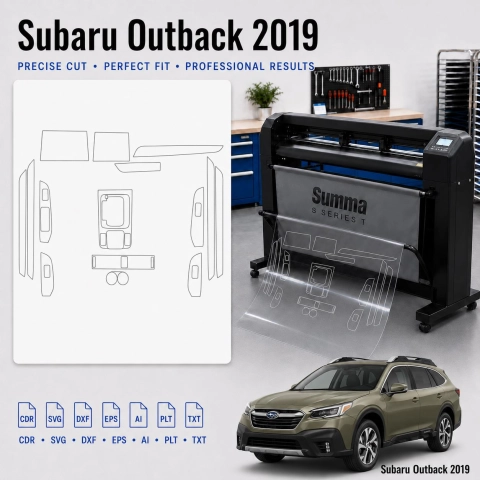 Subaru Outback 2019 Interior PPF & Wrap Cutting Template