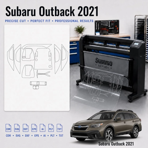 Gabarit de découpe intérieur Subaru Outback 2021 pour PPF et covering