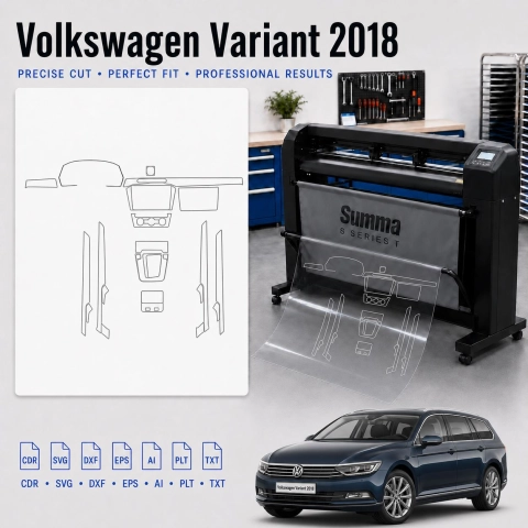 Dima di taglio interni Volkswagen Viloran 2020 per PPF e wrapping