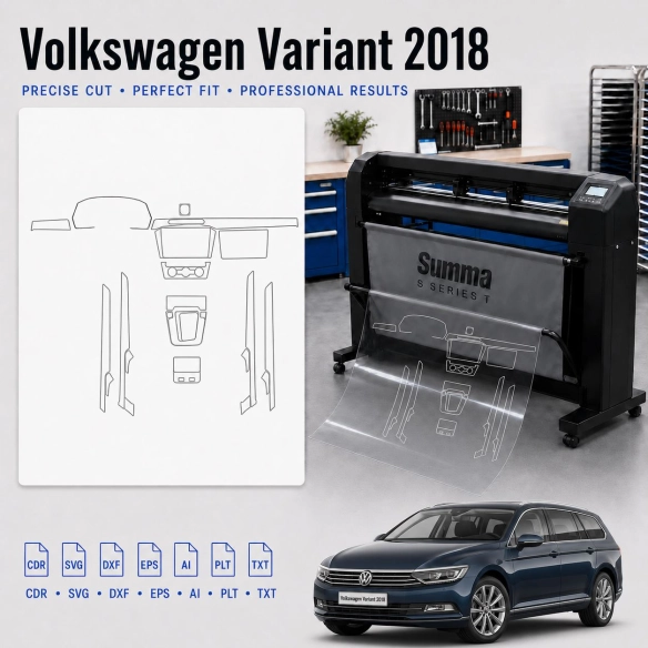 Dima di taglio interni Volkswagen Viloran 2020 per PPF e wrapping