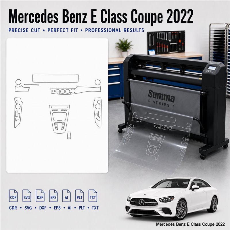 Mercedes Benz Cla 2022 Interior PPF & Wrap Cutting Template