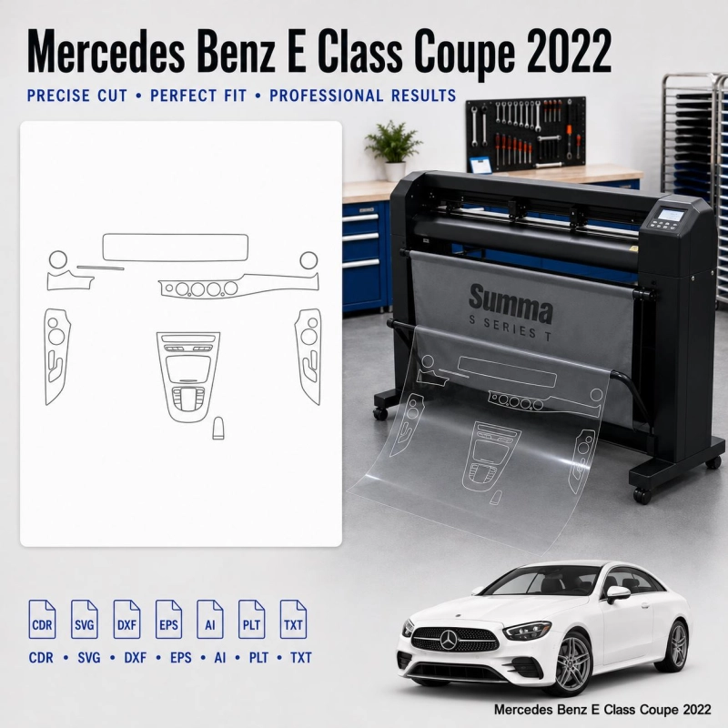 Plantilla de corte interior Mercedes Benz Cla 2022 para PPF y vinilo