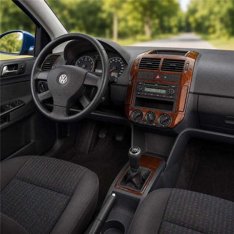 Volkswagen Polo 9N 2001-2005 3D dashboard sierlijstset, 14 delen