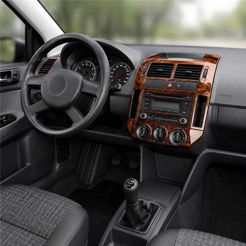 Volkswagen Polo 9N3 2005-2009 3D Armaturenbrett-Dekor-Set, 15 Teile