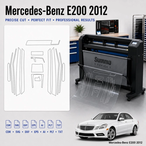 Dima di taglio interni Mercedes Benz E200 2012 per PPF e wrapping