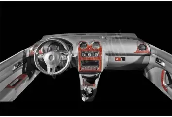 Volkswagen Caddy 09.2010 3D Decor de carlinga su interior del coche 16-Partes