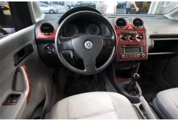 Volkswagen Caddy Full Set 01.2011 3D Decor de carlinga su interior del coche 21-Partes
