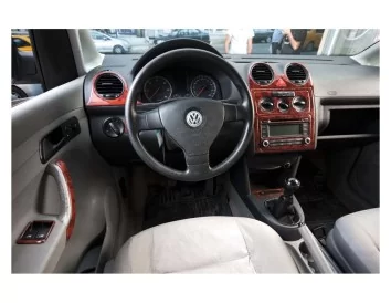 Volkswagen Caddy Full Set 01.2004 3M 3D Interior Dashboard Trim Kit Dash Trim Dekor 21-Parts