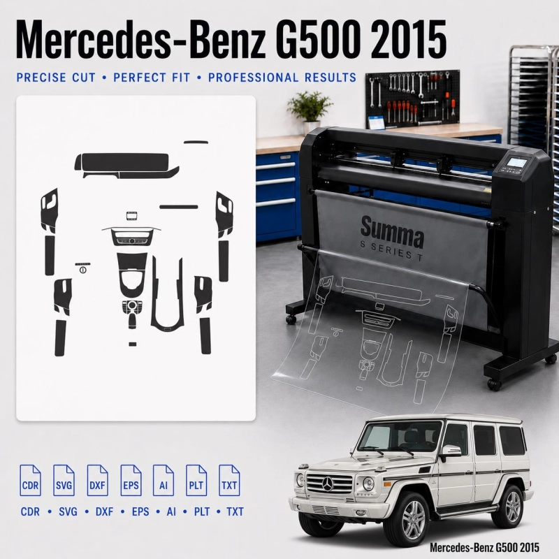 Dima di taglio interni Mercedes Benz G Class 2018 per PPF e wrapping