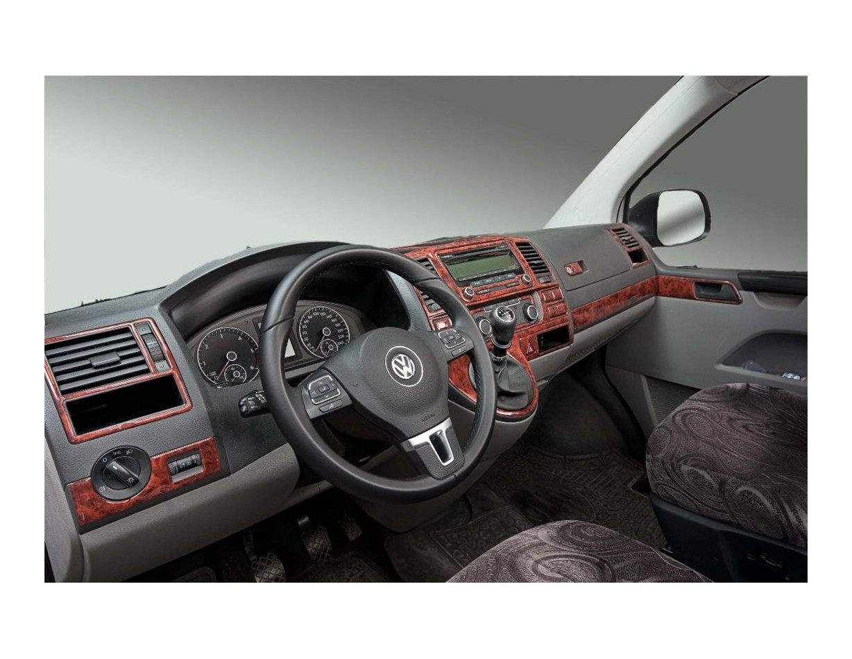 Volkswagen Carevelle T6 09.2009 3M 3D Interior Dashboard Trim Kit Dash Trim Dekor 37-Parts