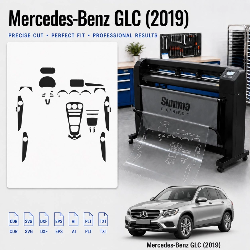 Dima di taglio interni Mercedes Benz GLC 2019 per PPF e wrapping