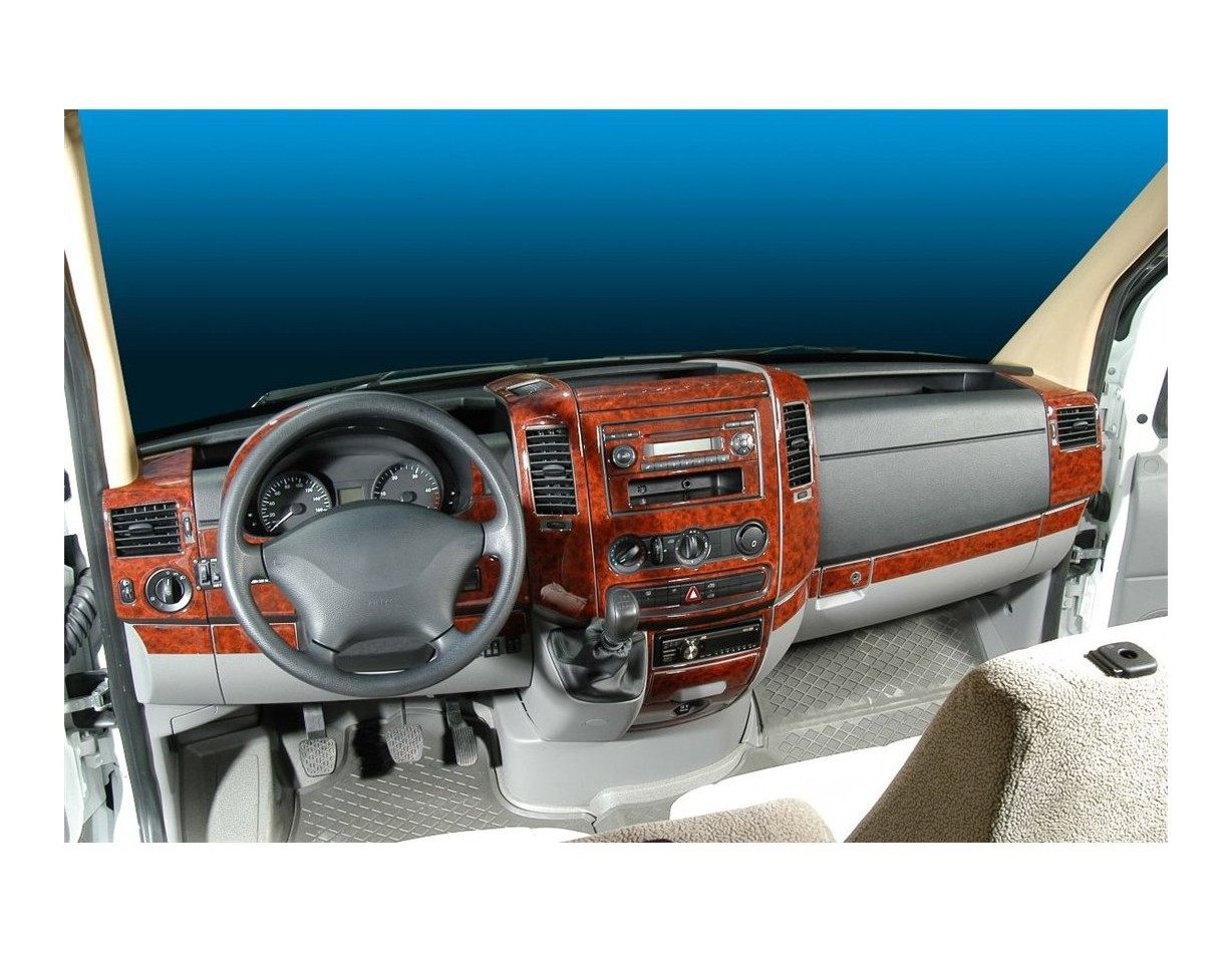 Volkswagen Crafter 04.2006 3M 3D Interior Dashboard Trim Kit Dash Trim Dekor 40-Parts