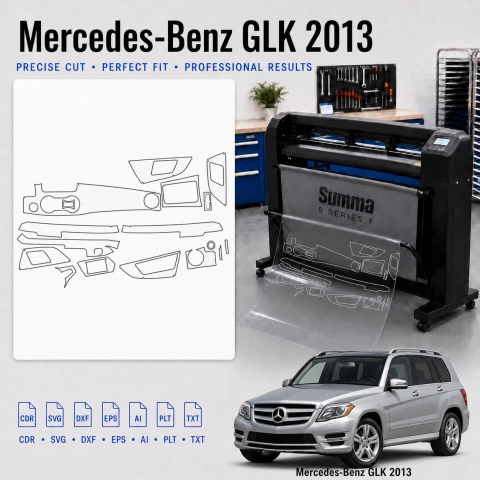Plantilla de corte interior Mercedes Benz Glk 2013 para PPF y vinilo